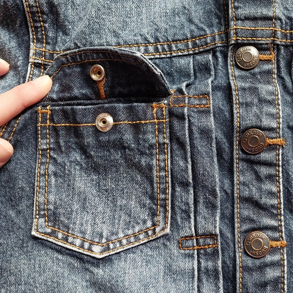 Oshkosh euc jean jacket size 12 - Picture 6 of 12